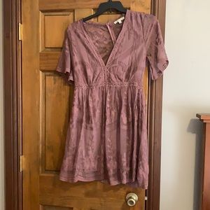 Mauve lace dress